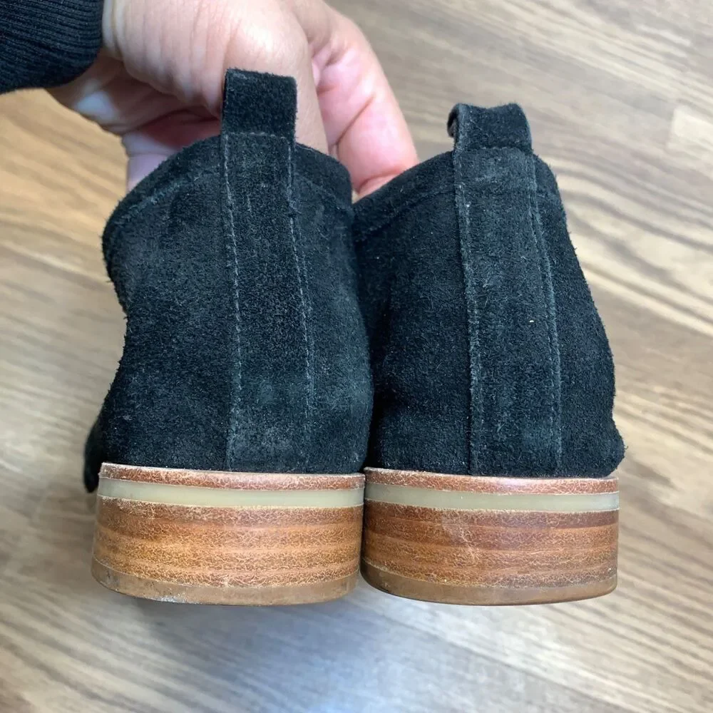 Bird of Flight Riley Ankle Shoes Women's Size 6 Suede‎ Leather Slip On Bootie